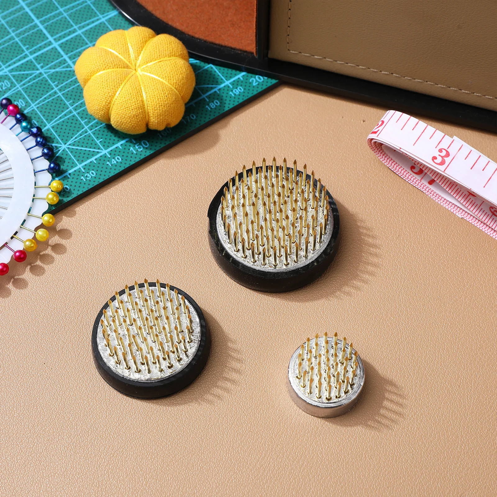 

3pcs Flower Frogs 23Mm 34Mm 40Mm Round Stem Holder Tool For Floral Arrangement Vase Plant Decoration Base Artificial Flowers