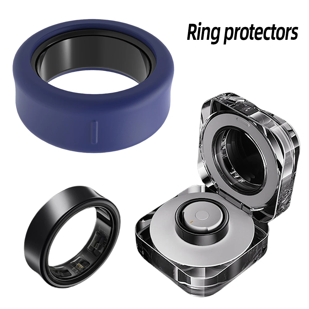 Capa Elástica Macia para Samsung Galaxy Ring, Capa Protetora de Silicone Anti-Scratch, Anti-Drop, Tamanho 5-13