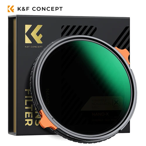 K & F CONCEPT Nano-X Series 2 en 1 filtro polarizador Circular Variable ND + CPL 37-82mm ND4 a ND64 filtro de lente de cámara de densidad neutra