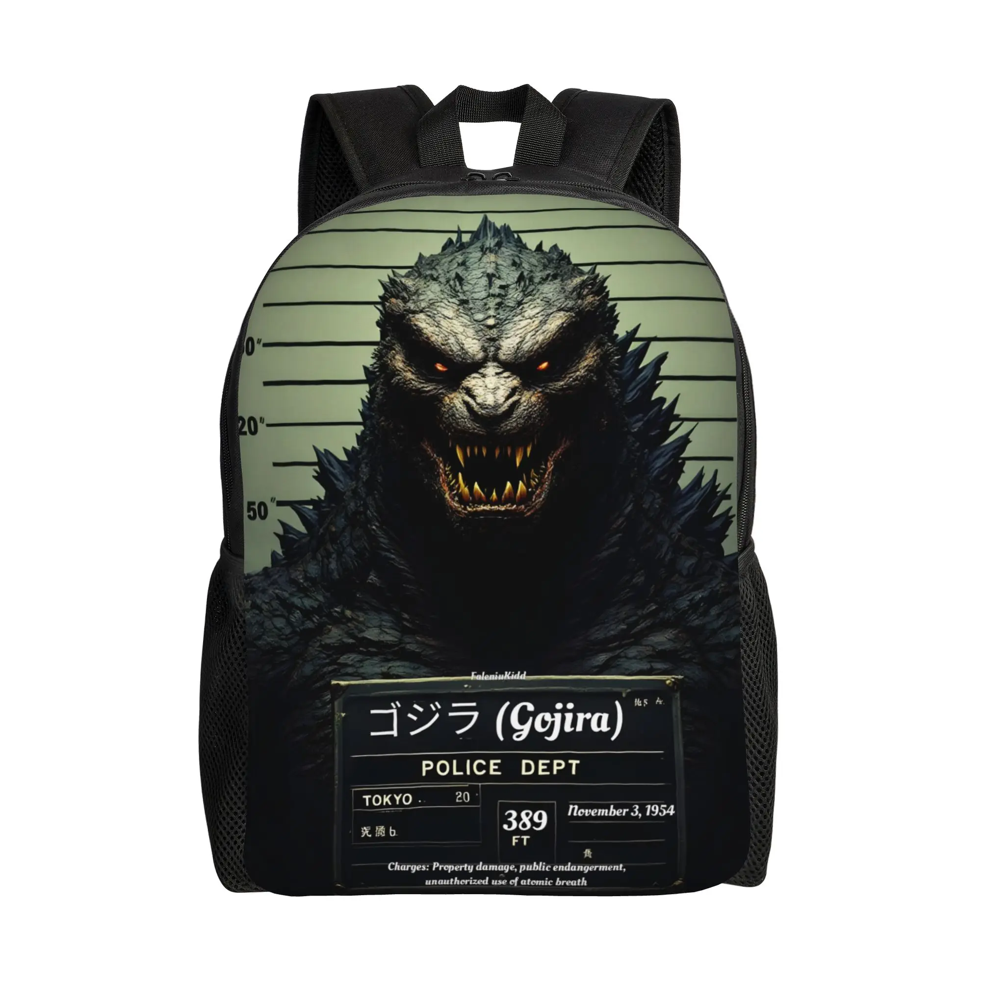 1Piece Backpack Prison Style New School Year Laptop Bag Campus  Godzilla Birthday Gift New Term Starts