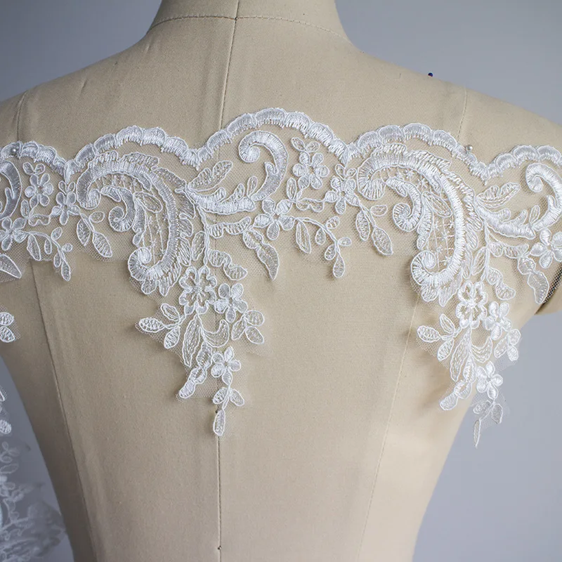 

5 Yards Lace Stock Lace for Wedding Dress Veil Diy Handmade Appliqué Accessories Wedding Dress Lace Border