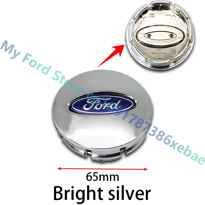 4Pcs 65mm Aluminum ABS Wheel Center Hub Caps Replacement For Ford Fiesta Fusion Explorer Shelby Mondeo Mustang Tuning Accessory view 4
