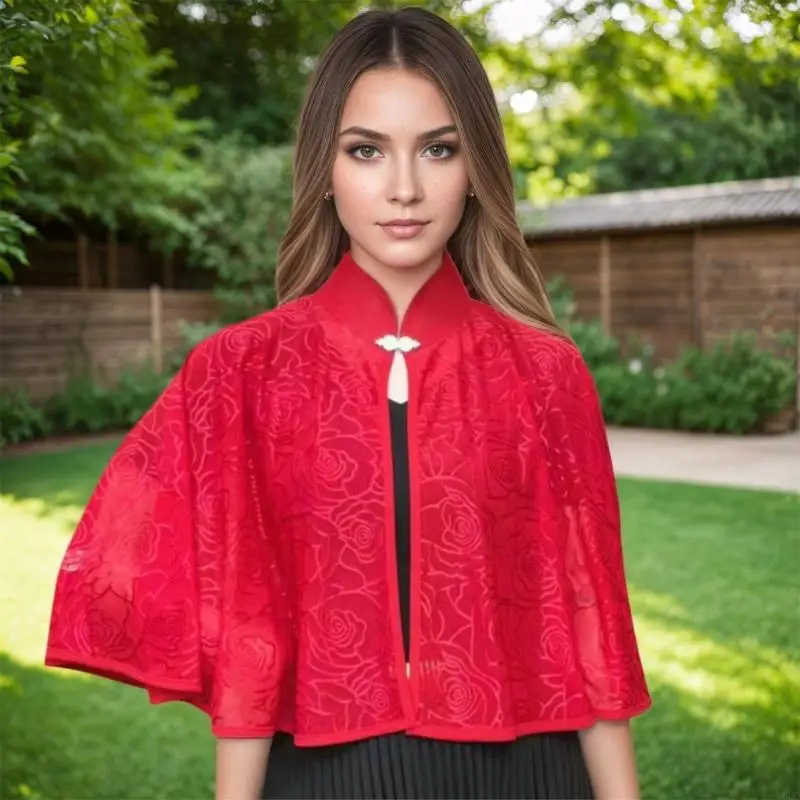 وشاح زفاف الصيف الفاخر M6CD مع Qipao رقيقة لثوب حفلات الزفاف #6