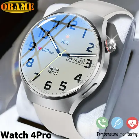 2025New Watch4 PRO 화웨이 스마트 워치 남성용 시계 4 Pro Ms. HD 스크린 블루투스 통화 NFC GPS 심박수 방수 SmartWatch