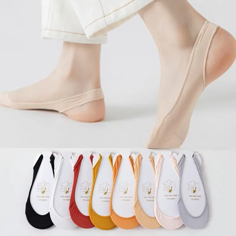 10 Pairs 2022 New Design Sponge Pad Half Palm Suspender Socks Invisible Women High Heels Essential Anti Drop Breathable Simple