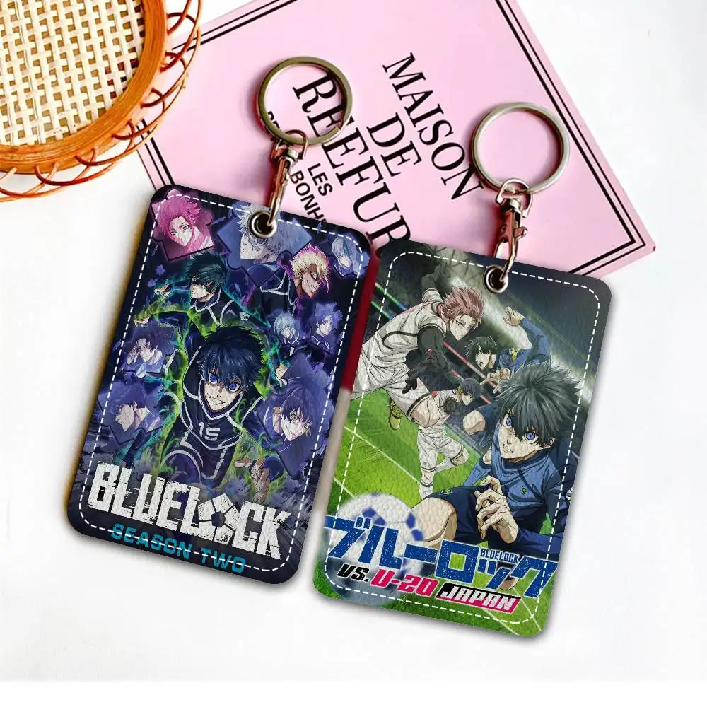 

BLUE LOCK Card Holder Suitable For Bank Business Work Card Holder Credit ID Card Badge Bag Holder Keychain