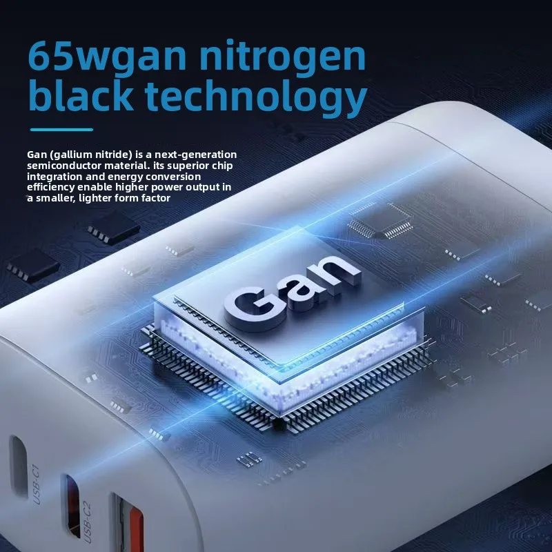 65W GaN USB Type C Charger For Laptop PPS 45W 25W Fast Charge For Samsung Xiaomi Realme Mobile IPhone15 14 13 Pro Phone view 5