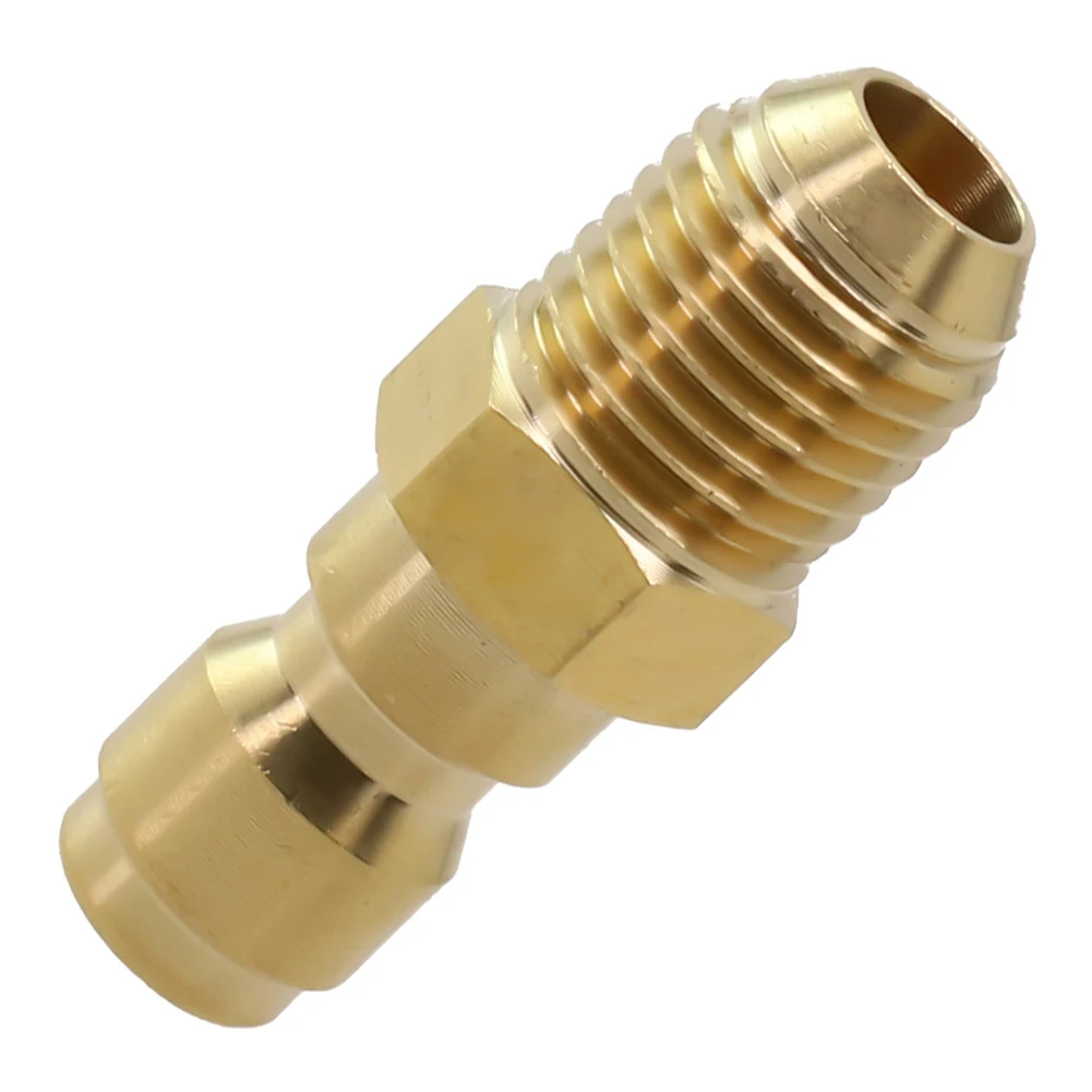 1/4 Inch Quick Connect Coupler for High Pressure Washer Systems Supporting M14x1.5 M18x1.5 M22x1.5 and G1/4 Thread Types
