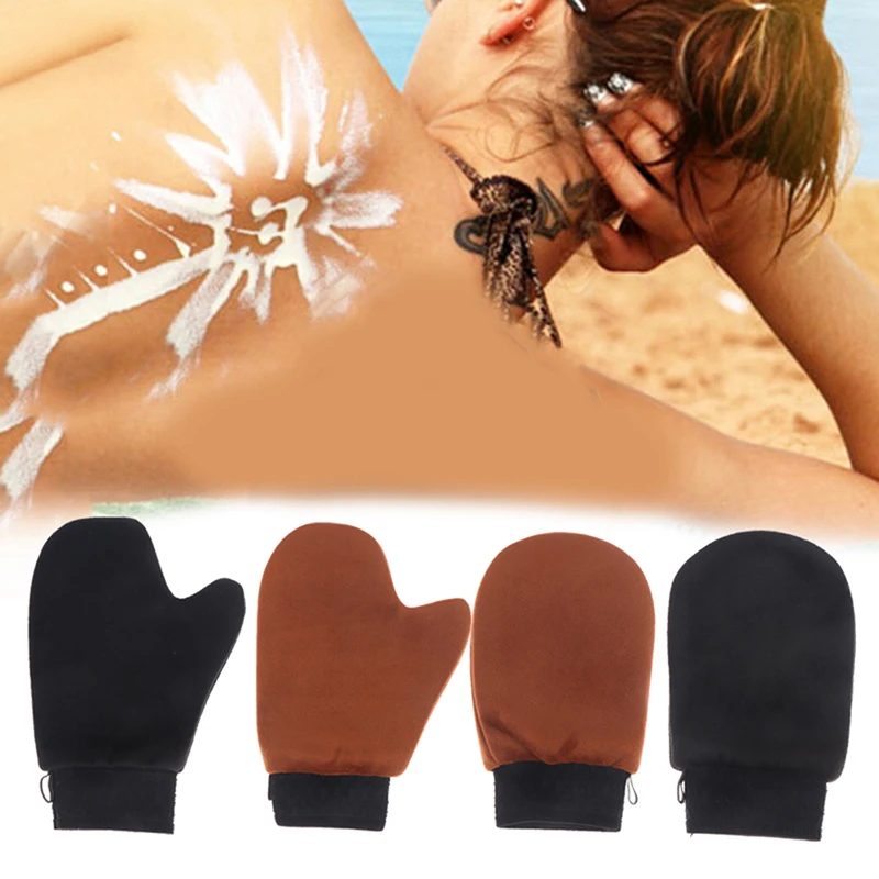 Washable And Reusable Applicator Gloves Body Self Tanning Mitt for Sunless Tanner Cream Lotion Mousse Body Cleaning Glove