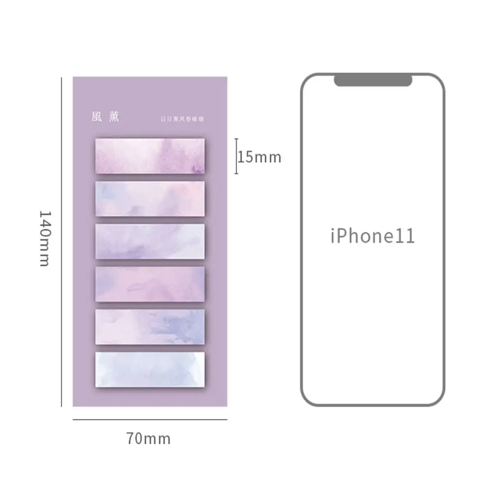 120 Sheets Notepad School Supplies Stationery Posted It Sticky ​Notes Index Memo Pad ​Paper Sticker Bookmark