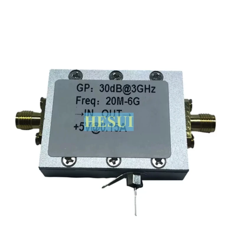 

20M-6G broadband RF low noise amplifier high gain 30dB LNA microwave reception amplification