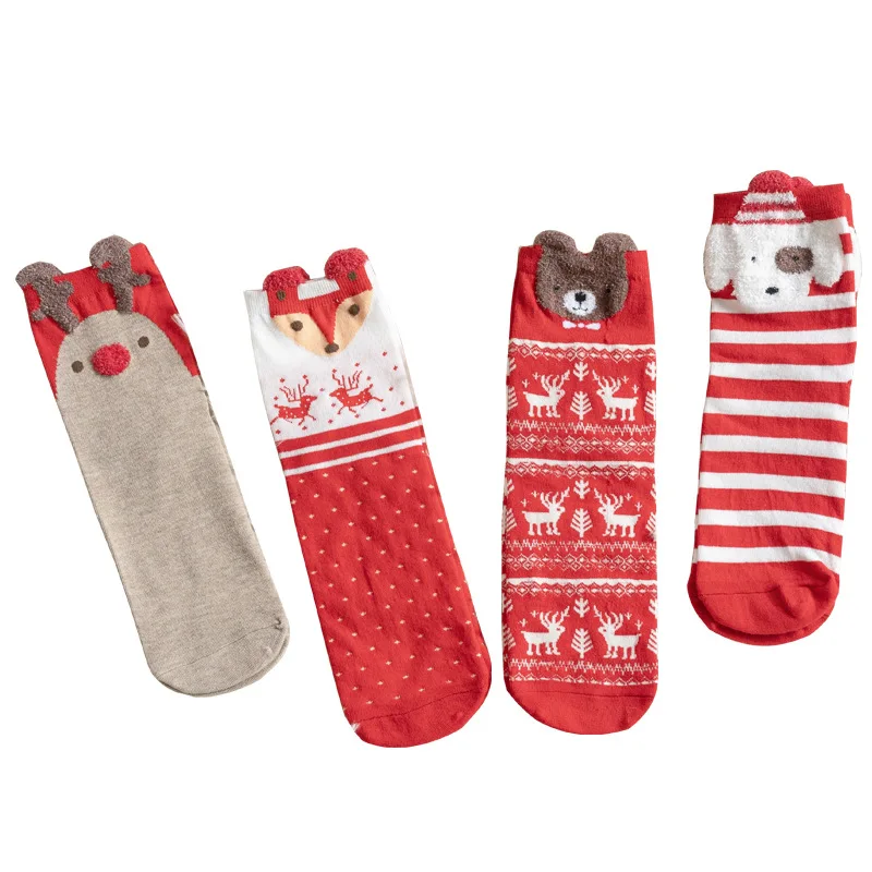 Cartoon Christmas Socks Ornaments Merry Christmas Decorations For Home Christmas Gifts Xmas Noel New Year Supplies 3-8Y