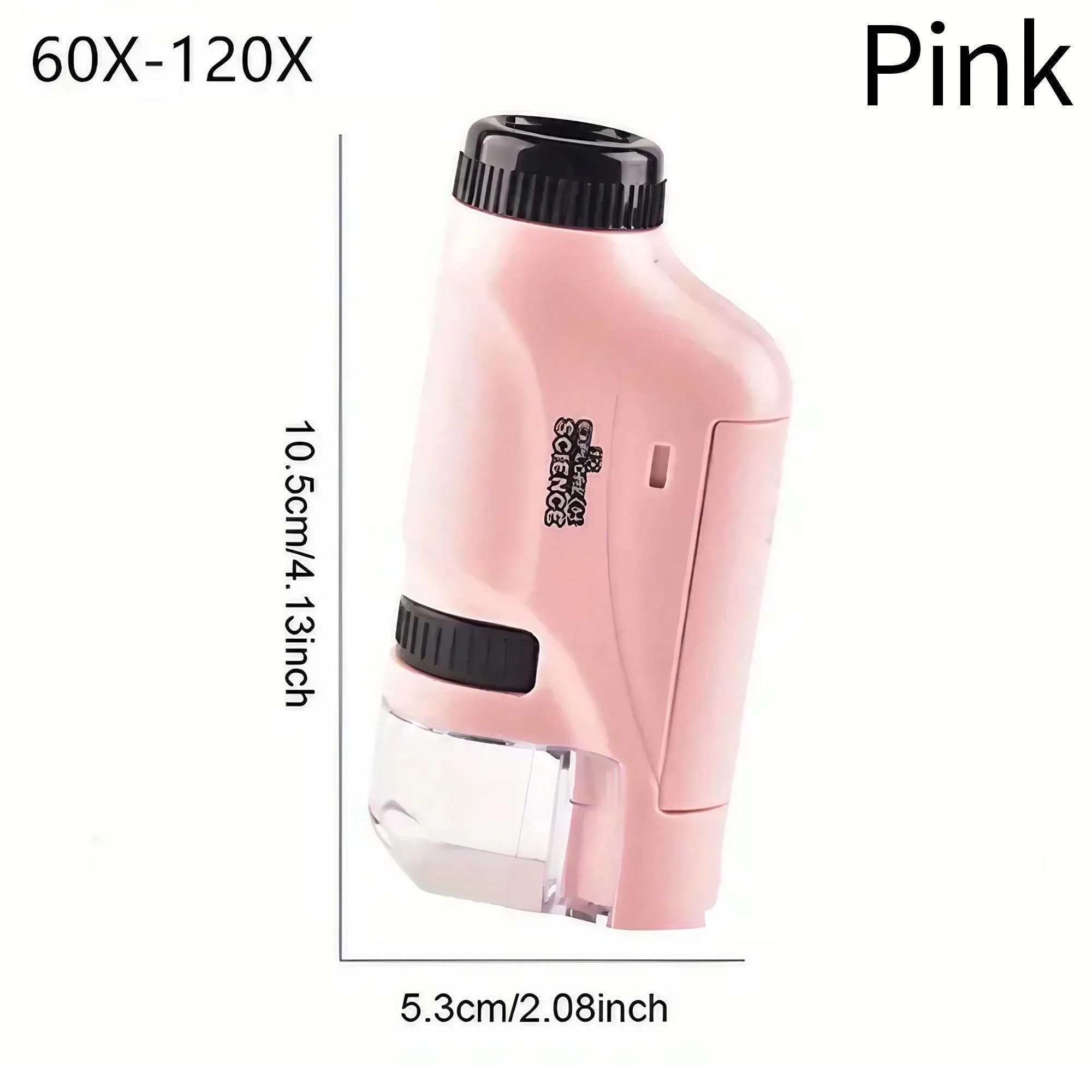 Portable Handheld Microscope for Kids - 60X-120X STEM Pocket Scope