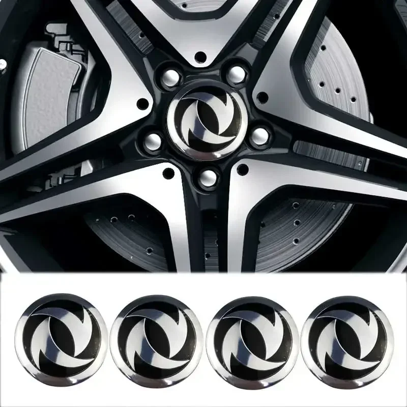 4PCS 56mm Car Wheel Center Hubcaps Emblem Sticker Decals for Dongfeng Nissan Peugeot Honda Citroen Toyota Audi Ford KIA Jeep