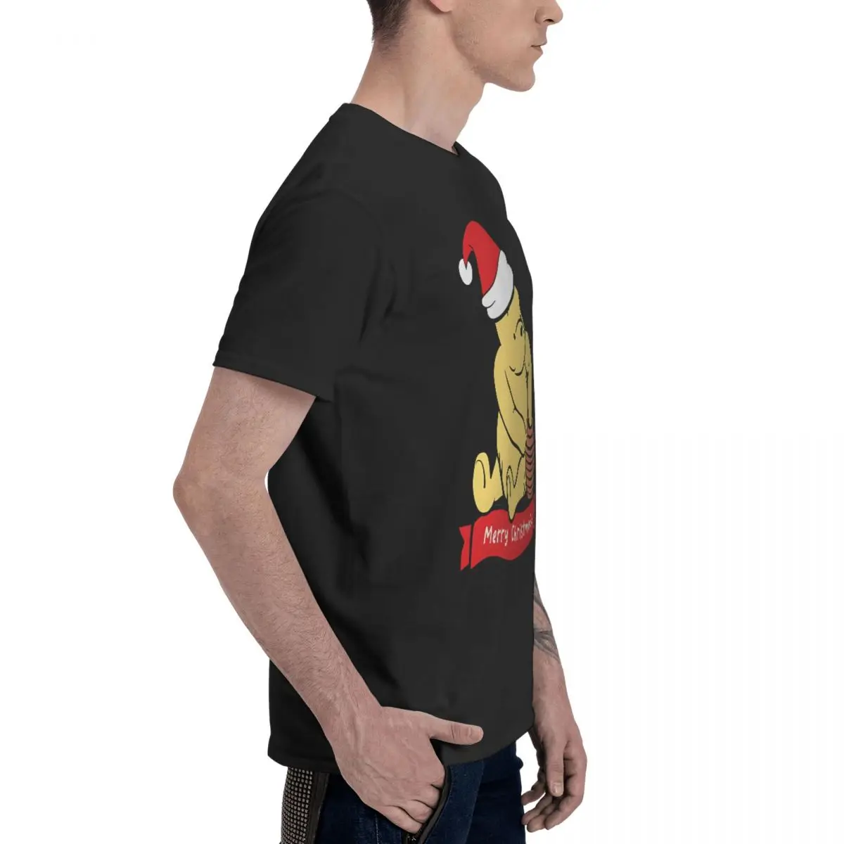 Winnie T Shirt Disney Pooh Bear Winnie 100% Cotton Clothes Vintage Short Sleeve Round Neck T Shirt Graphic Printed T-Shirt image 5