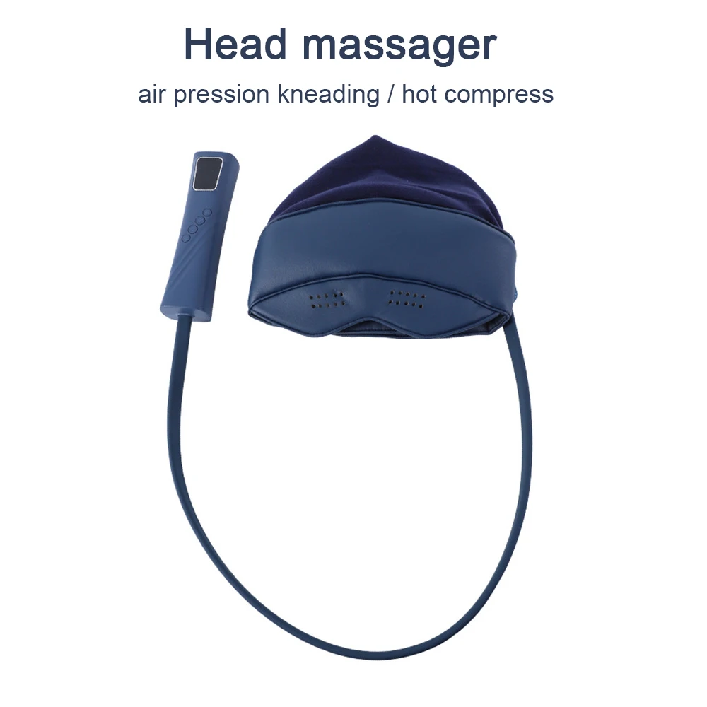 Air Pressure Head Massager  Acupressure  sleep aid home massage helmet hot compress head massager Headache Fatigue Stress Relief