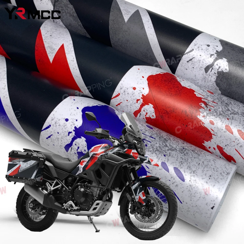 Geometrie Film Motorrad Aufkleber für Auto Camouflage Tuning Auto Zubehör Tinte Spritzwasser Geometrische Figur Blase-freies Wrap
