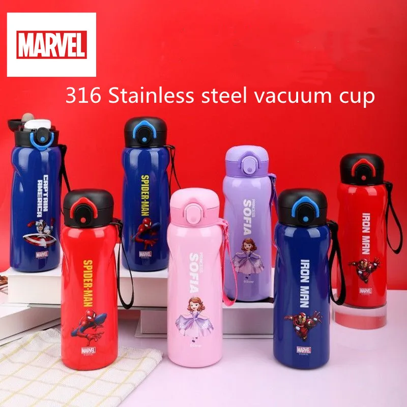 

Mickey Minnie Kids Thermos Mug MARVEL Spider-Man 316 Stainless Steel Vacuum Flasks for Children Outdoor sports water cups