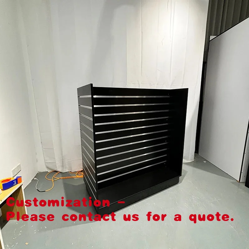 

Customize.KEWAY Custom gondola para ropa MDF Slatwall Display Shelf Merchandiser Display Stand Showcase Slatwall Display