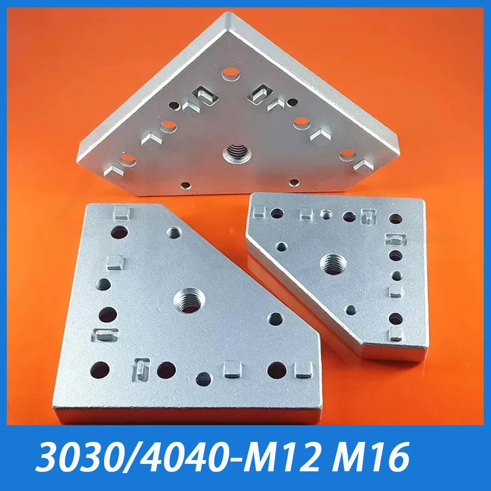 1Pcs 3030 4040 Swivel Caster Mouting Plate Aluminum Alloy Profile End Connection Plate for 30/40/ Series Aluminum Profiles