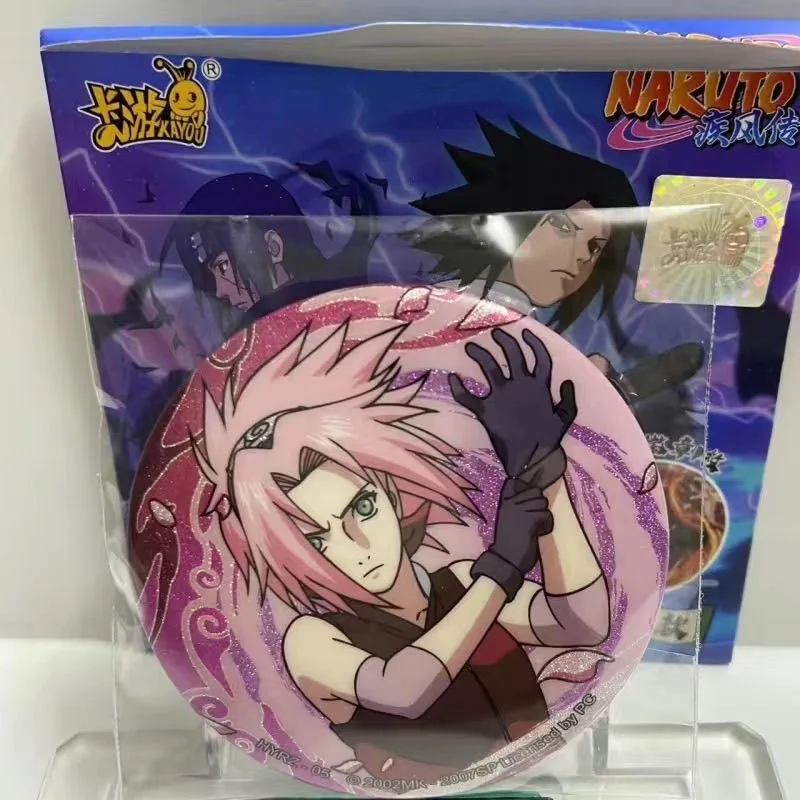 Recién llegado, juego de cartas auténtico, insignia de crisis mundial Ninja, 1er Shot Bar, Naruto, serie Regular, insignia oficial, regalo de cumpleaños