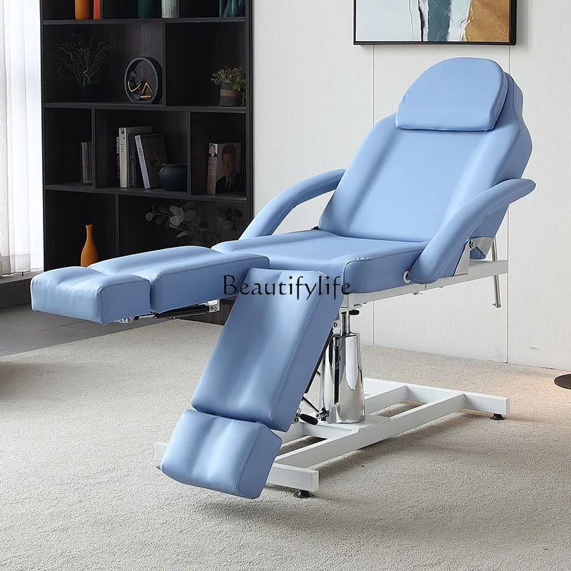 

01-Beauty bed hydraulic lifting multi-functional split-leg tattoo embroidery chair