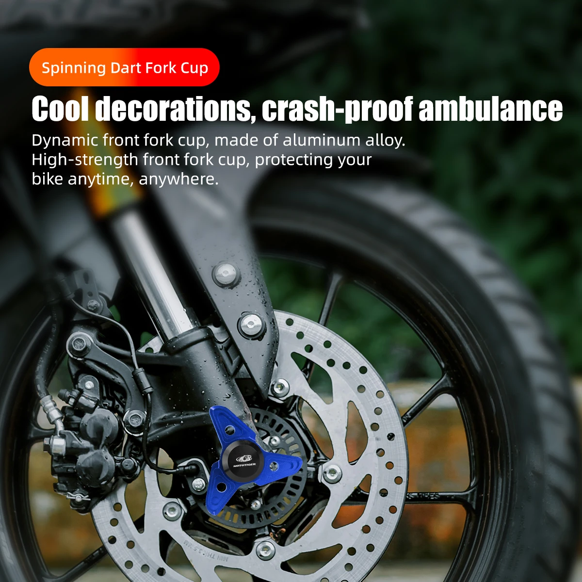 Motorcycle Rotatable Spinner Plug Multi-purpose Decorative Stopper Handlebar End Cap Front Fork Cup Cover Mirror Base Hole Plug