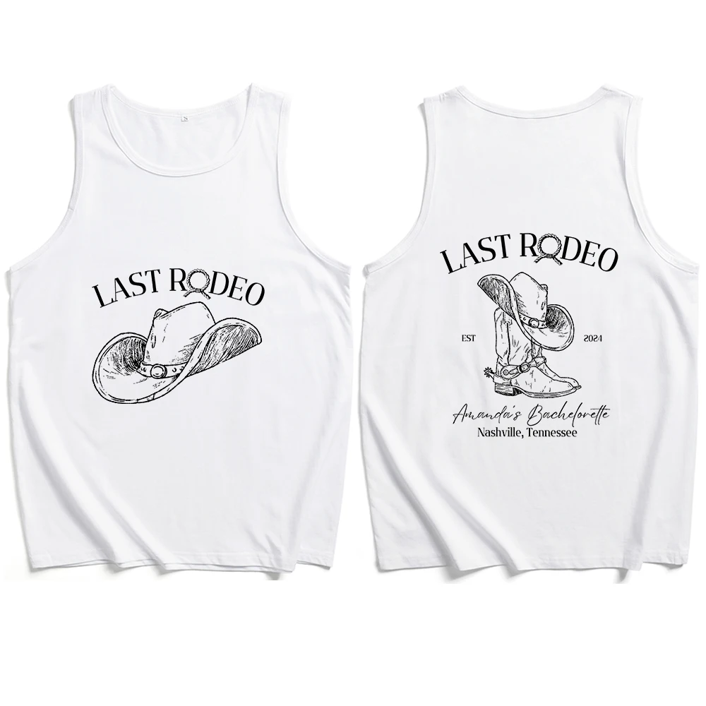 Last Rodeo Bachelorette 2024 Tank Tops Vest T-Shirt Man Woman Streetwear Tops