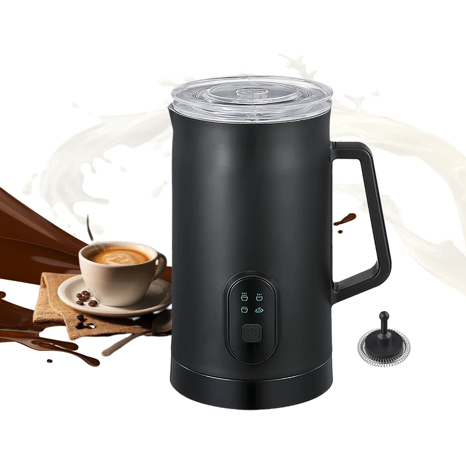 اطلب مباشرة أدوات خلاط يدوية 4 في 1 رغوة الحليب الكهربائية المحمولة القابلة لإعادة الشحن رغوة الحليب الأوتوماتيكية للاستخدام في المخيم