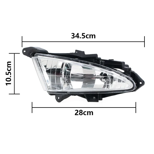 Imagen 2 del producto Faro delantero para Hyundai Elantra 2007 2008-2011 DRL luz antiniebla delantera de coche conjunto de lámparas de conducción w881 27W bombillas 922022 H000