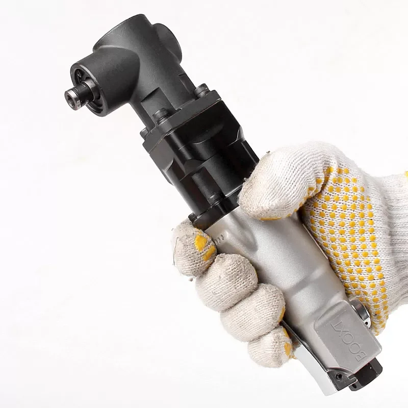Taiwan Booxt Direct Supply At-4076 Right-Angle Pneumatic Screwdriver 90-Degree Bent Head Air Screwdriver Industrial-Grade High Power