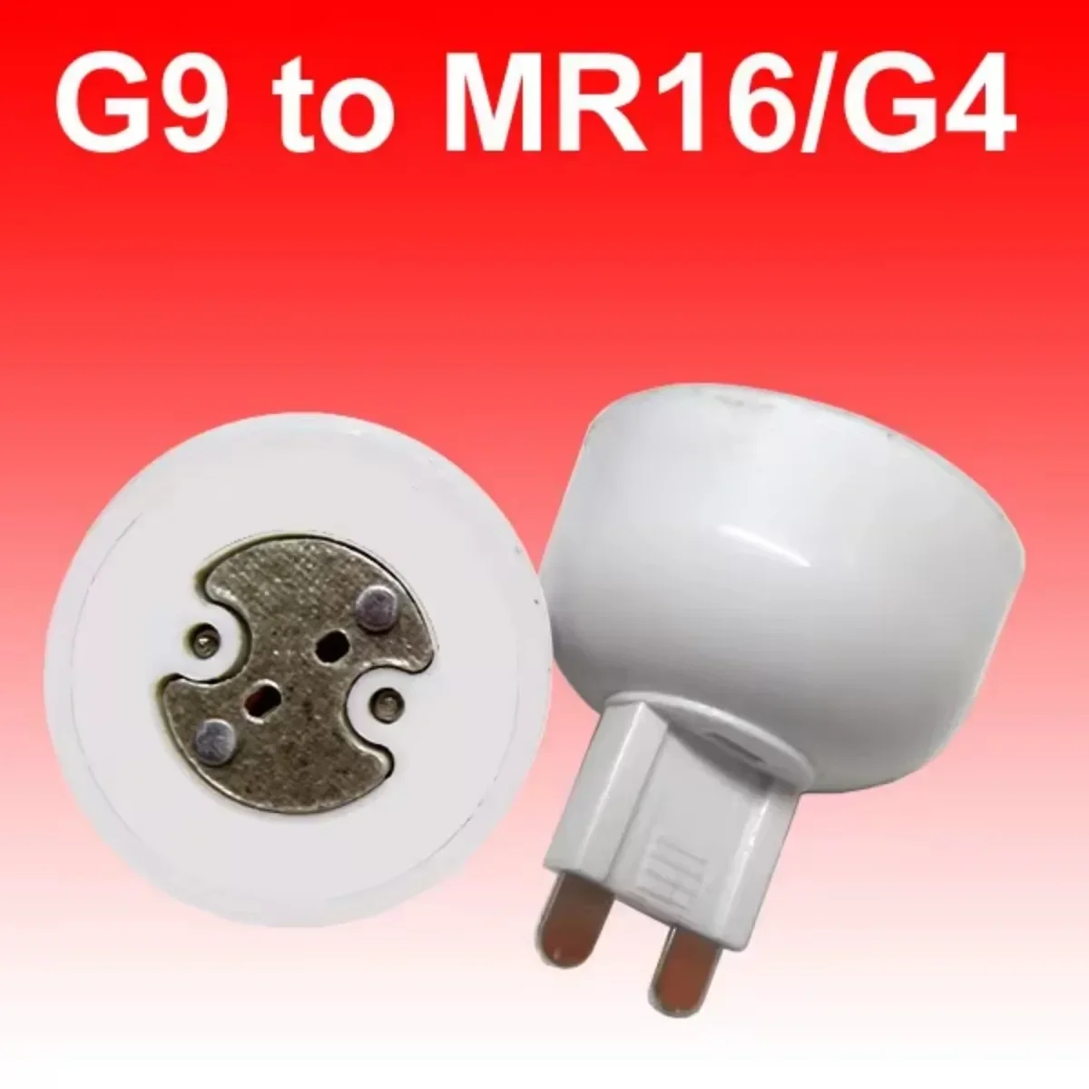 10pcs portable G9 led lamp base converter PC white light bulb adapter holder G9 to MR16,G4,G5.3,GY6.35,G8 led socket