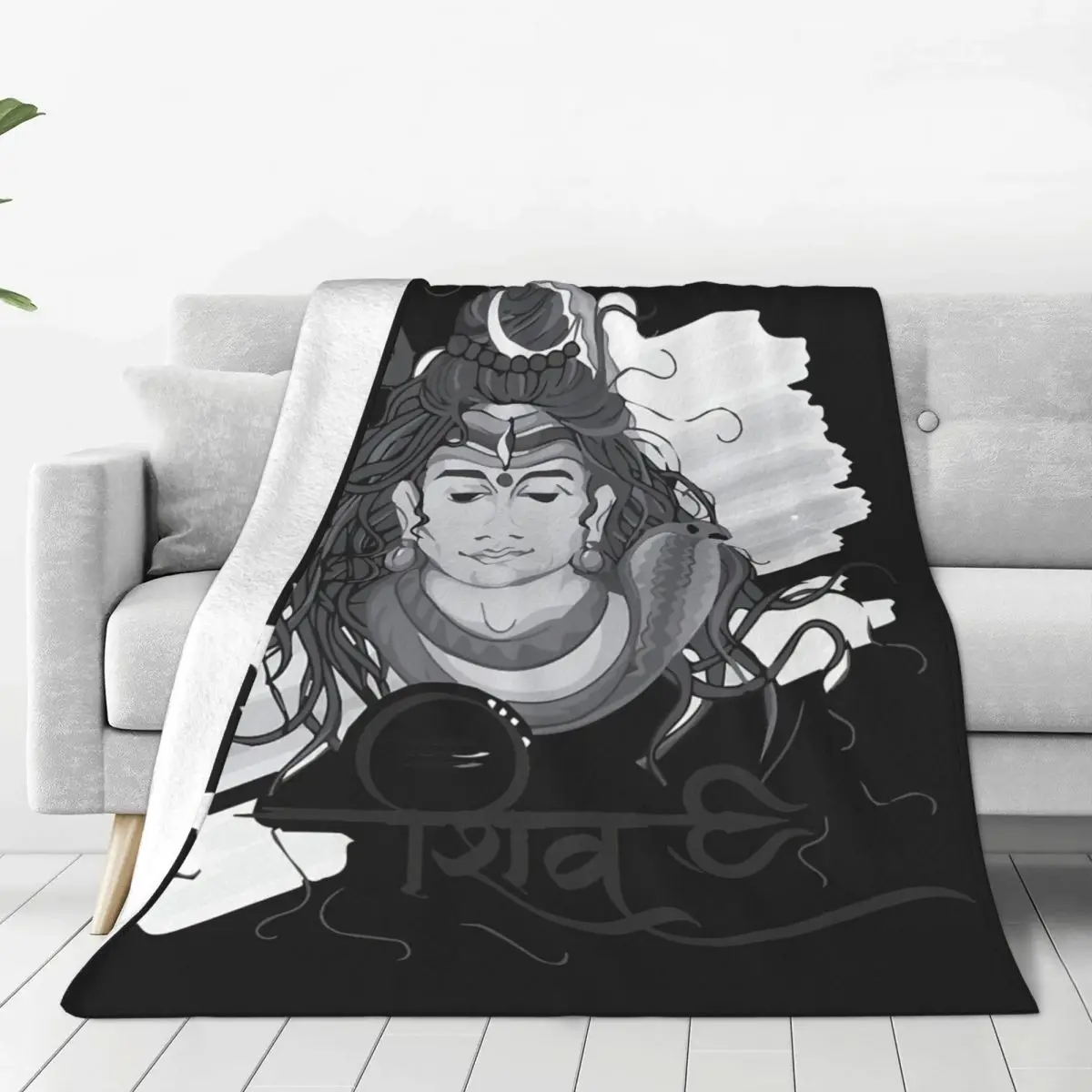 

Shiva - The Lord Of Destruction Bed Blanket Bed Covers Luxury Blanket Flannel Blanket Air conditioning blanket