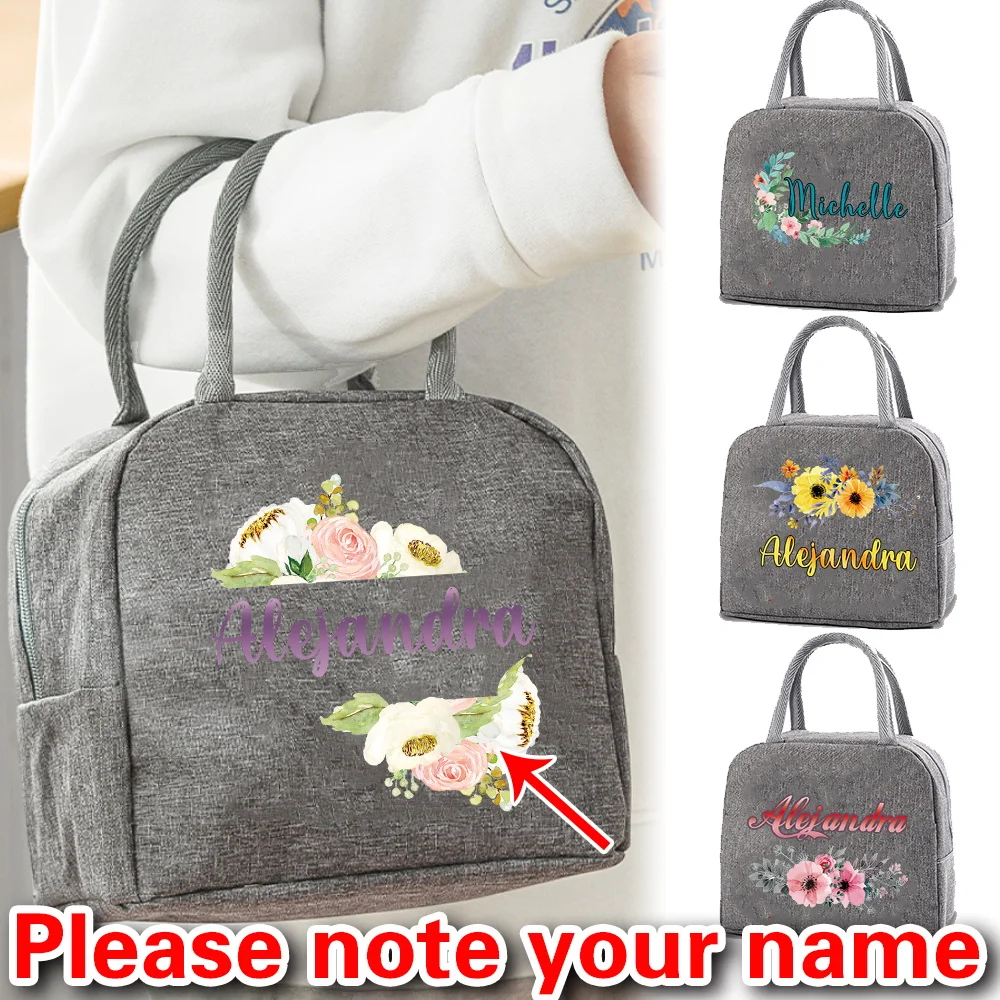 

Personalized Customized Insulated Picnic Portable Fashion Simple Insulated Lunch Bag.