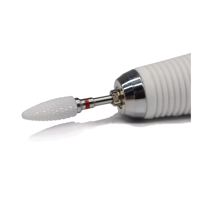 5PCS/LOT Left Hander Ceramic Nail Drill Bits Milling Cutter for Manicure Pedicure Nails Art Tools Electric Equipment Accessories