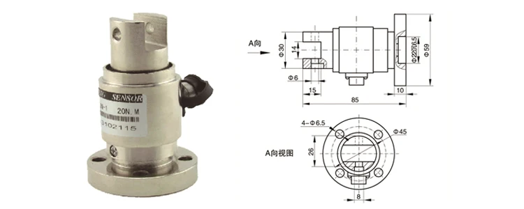 GTS302 Force torque sensor static torque transducer with flange 200Nm 5NM 10NM 20NM 50NM 100NM