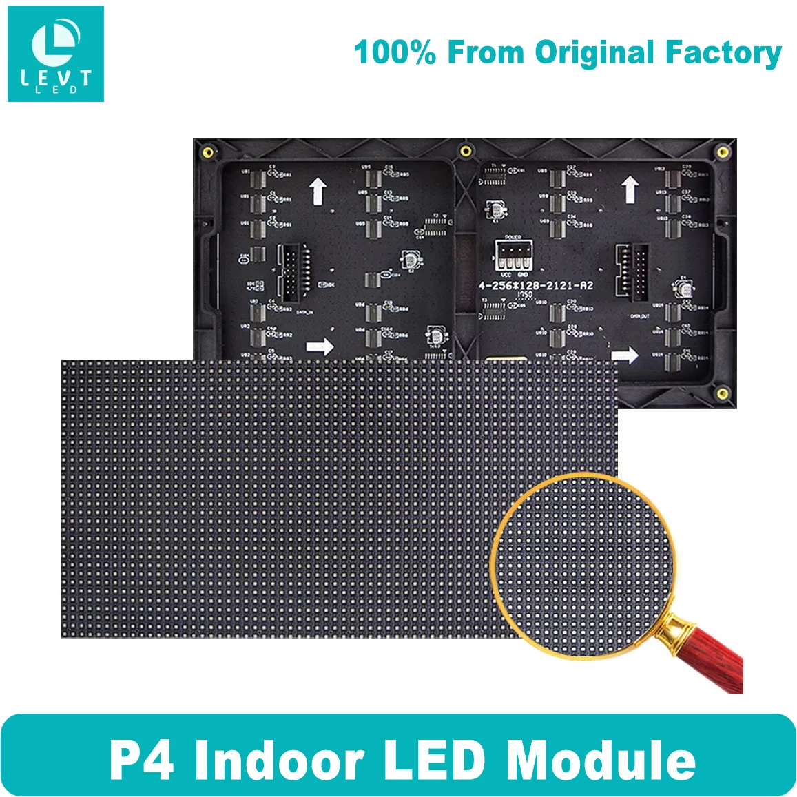 

P4 Indoor LED Billboard Module SMD Full Color 256x128mm 64x32 pixels 1 / 16 Scan LED screen panel module led전광판 모듈