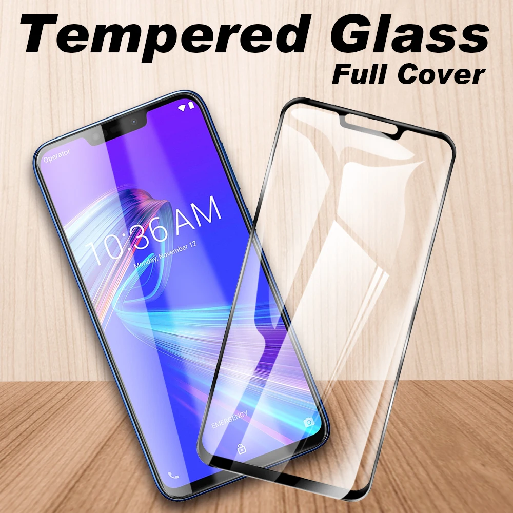 Full Cover Tempered Glass Screen Protector Glass Film For Asus ZenFone Max Pro Plus Shot M1 M2 ZB634KL ZB633KL ZB631KL ZB602KL