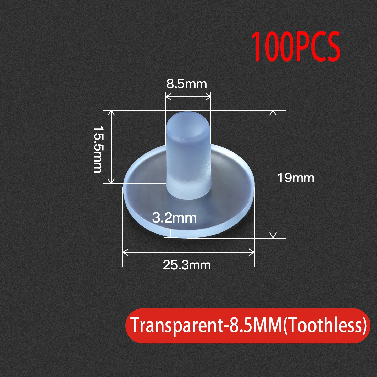 Variant: 8.5(Toothless)100pcs