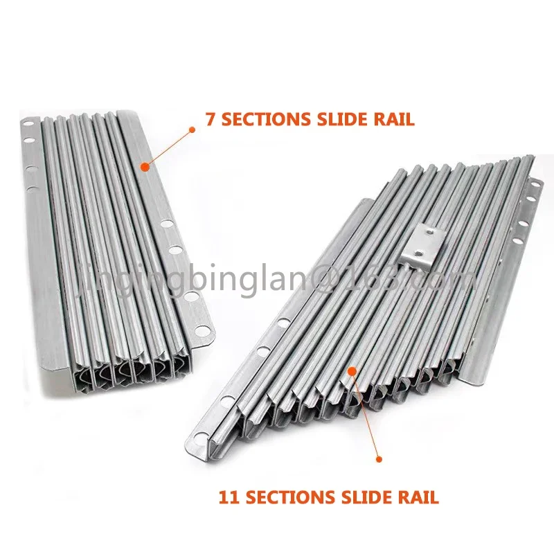 Invisible Dining Table Telescopic Guide Rail Multifunctional Aluminum Alloy Folding Bar Extension Slide Rail