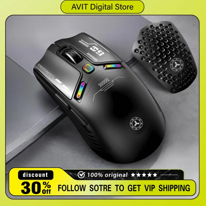 

AZZOR AZ50 Three Mode Wireless Mouse Long Life 1KHz Return Rate PAW3311 Sensor Ergonomic E-sports Gamer Laptop Accessories Gift