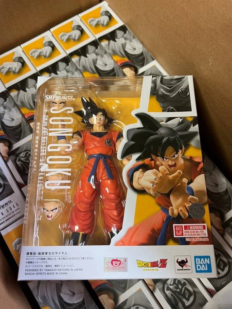 Hot Original Dragon Ball Shf Sh Figuarts Super Movie Capelli neri argento Super Hero Sun Wukong Modello Collezione di giocattoli Figura