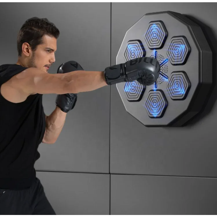 Smart Electronic Wall Target LED Lighted Sandbag Relaxing Reaction Target Music Boxing Machine for for Kids Adults Youth Trainer