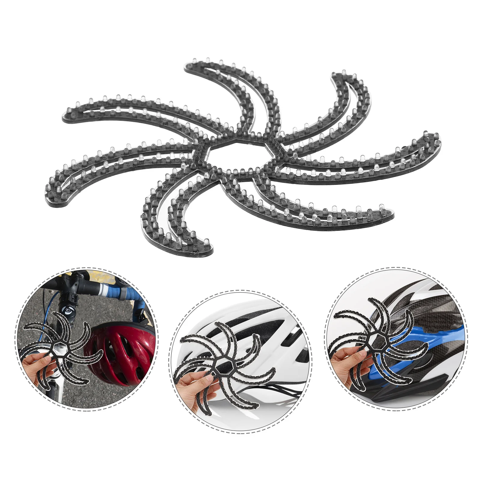 

2Pcs Silicone Pads Hair Protection Anti-Pressure Soft Comfortable Bike Padding Inserts for Mountain Road Cycling