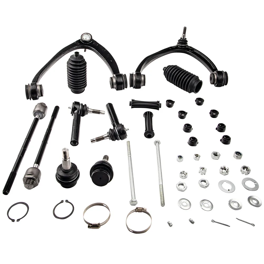 MaXpeedingrods 12 Pcs Front Upper Control Arm & Tie Rod Sway Bar For Silverado Sierra For Cadillac For Chevrolet