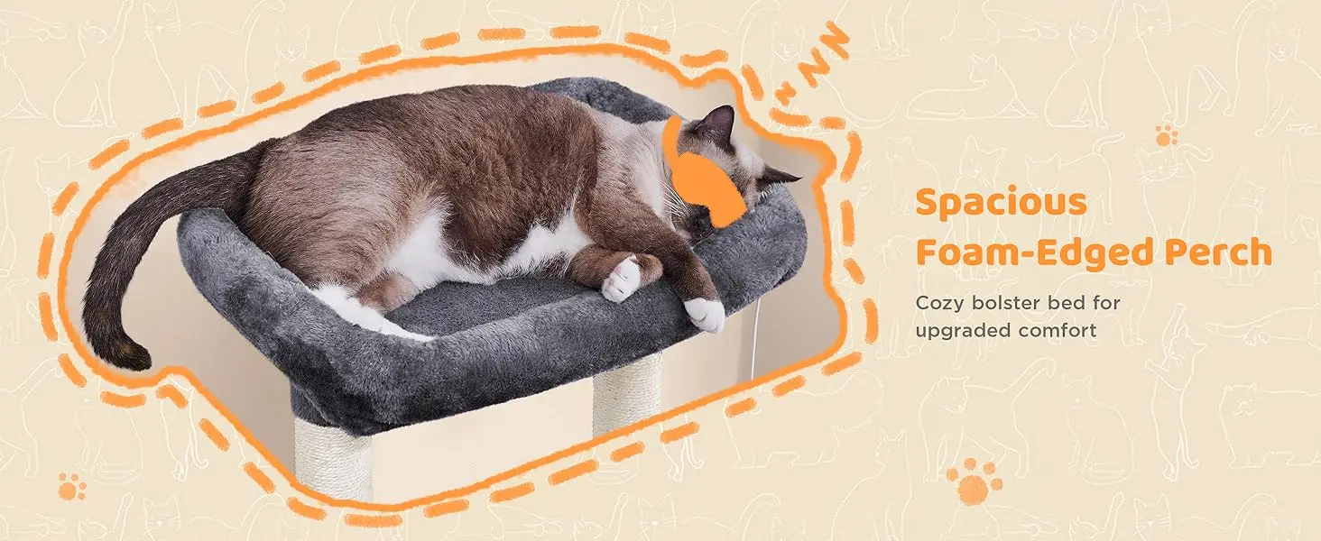 spacious cat perch