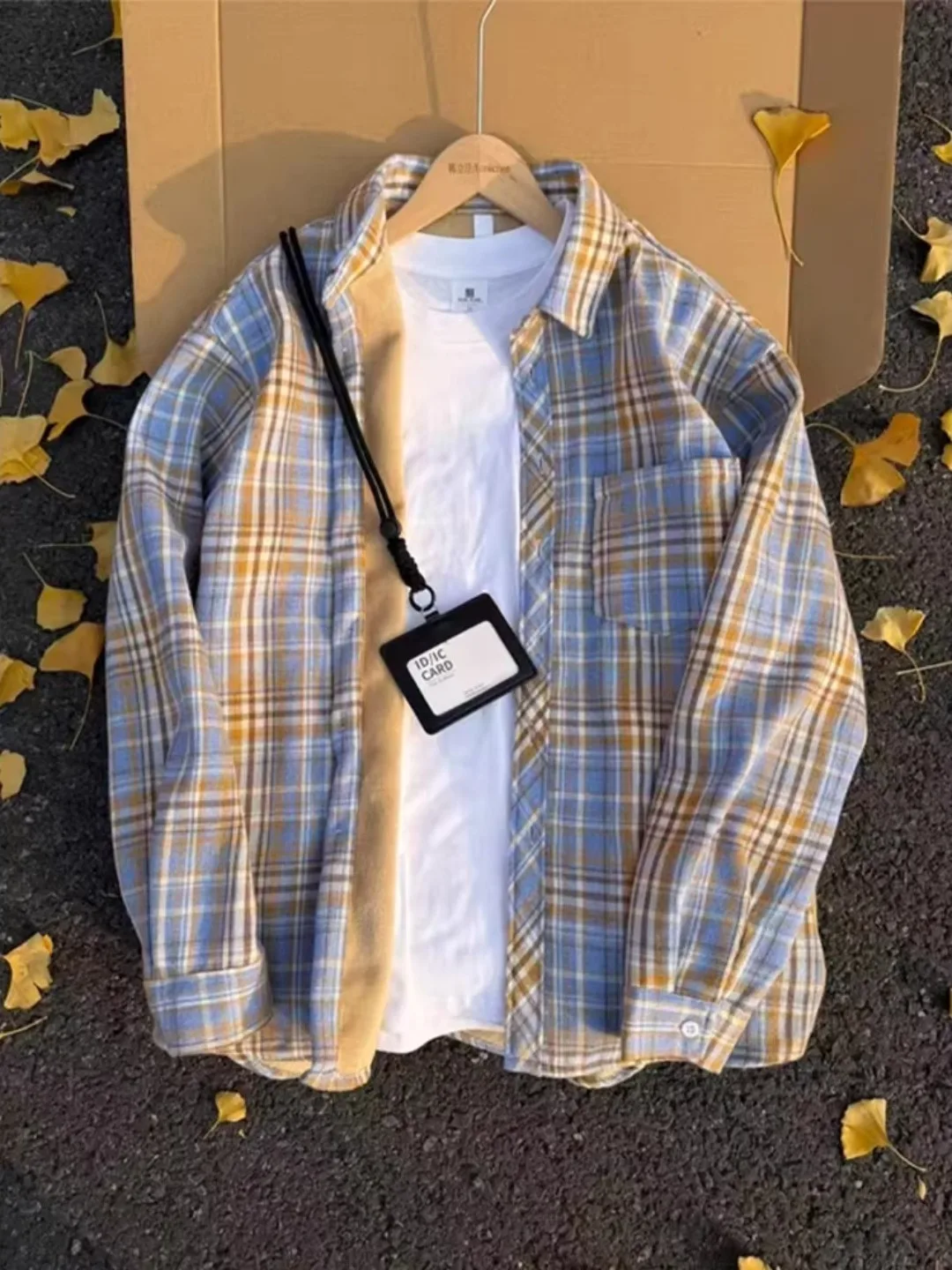

Men's Vintage Plaid Long Sve Fce Lined irt Winter Warm Flannel Cheered Oversized Open Cardigan Outerwear Coat