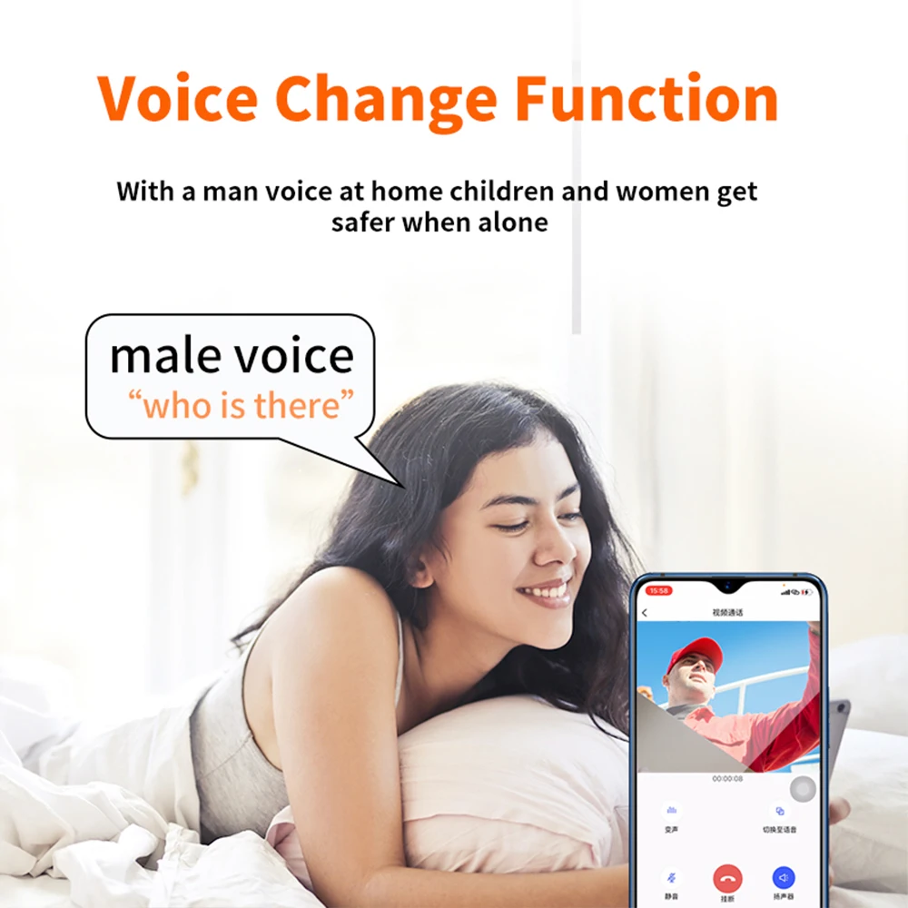 Smart Video Doorbell Camera Wifi 2K HD Night Vision Wireless Doorbell Interphone Ring Door Bell Home Security Protection