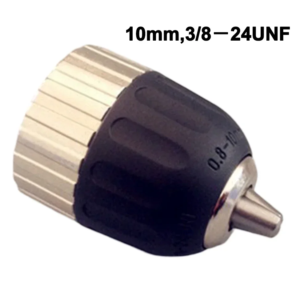 1pc 10mm 3/8-24UNF Thread Drill Chuck Self-Locking/Hand-Tightening Drill Chuck Small Hole Chuck For Electric Drill Driver