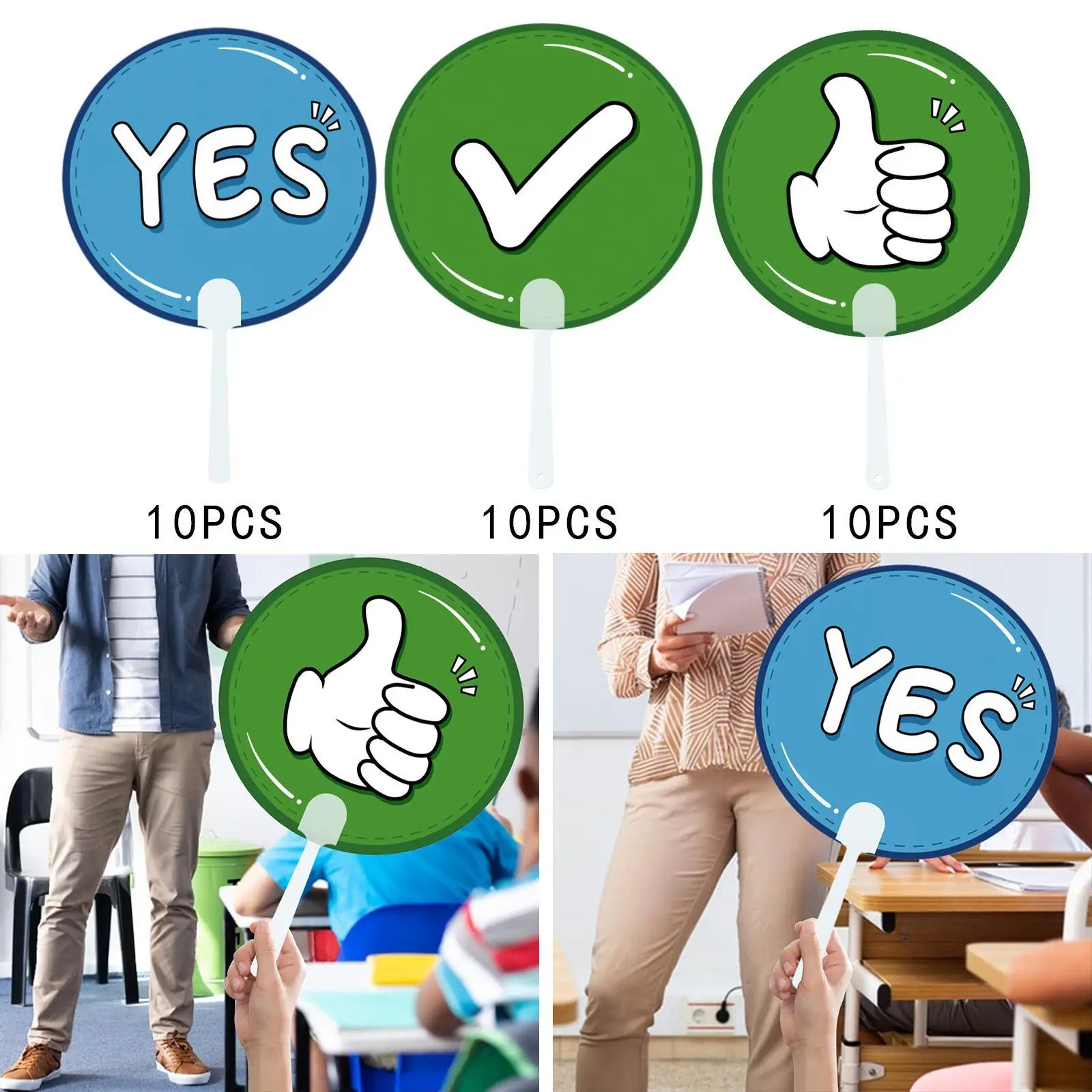 Voting Paddles Teaching Props Response Signs for Game Activities Meeting